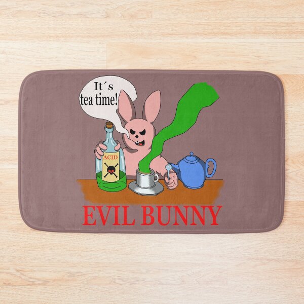 Item preview, Evil Bunny "tea time" designed and sold by AyseAkcay.