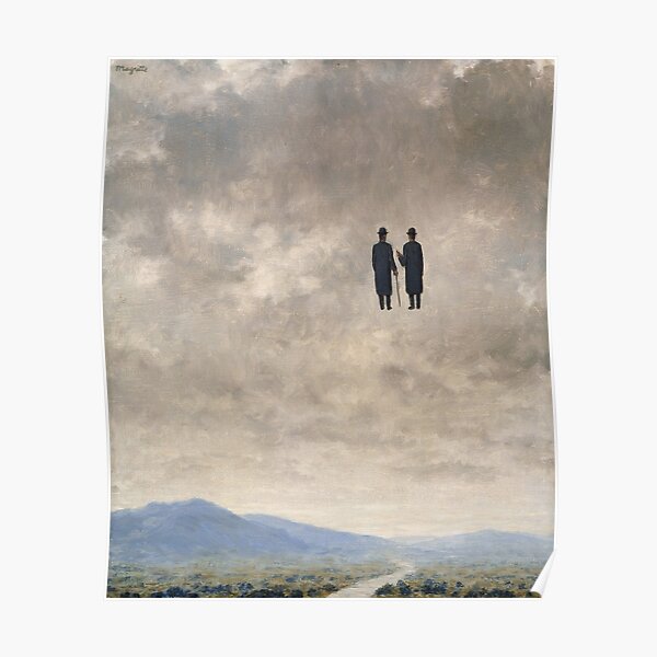 L'art de la conversation, par René Magritte Poster