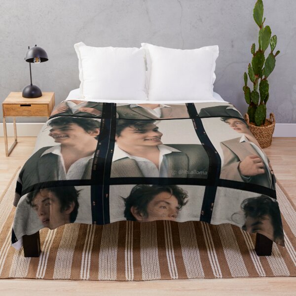shenguang Louis Partridge Blanket Stylish Collage Super Soft