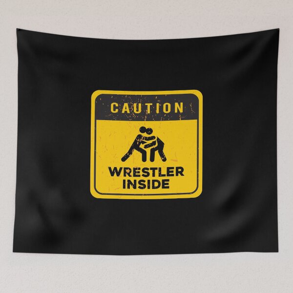Item preview, Caution Wrestler Inside designed and sold by ArqDezines.