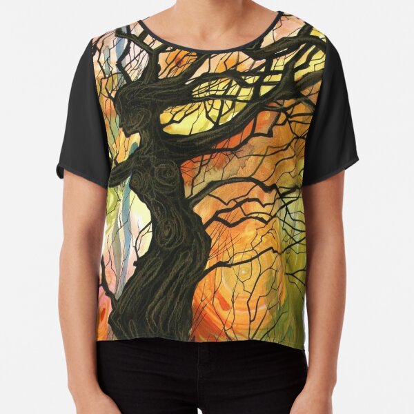 Tree of Life Series - Dusk Chiffon Top