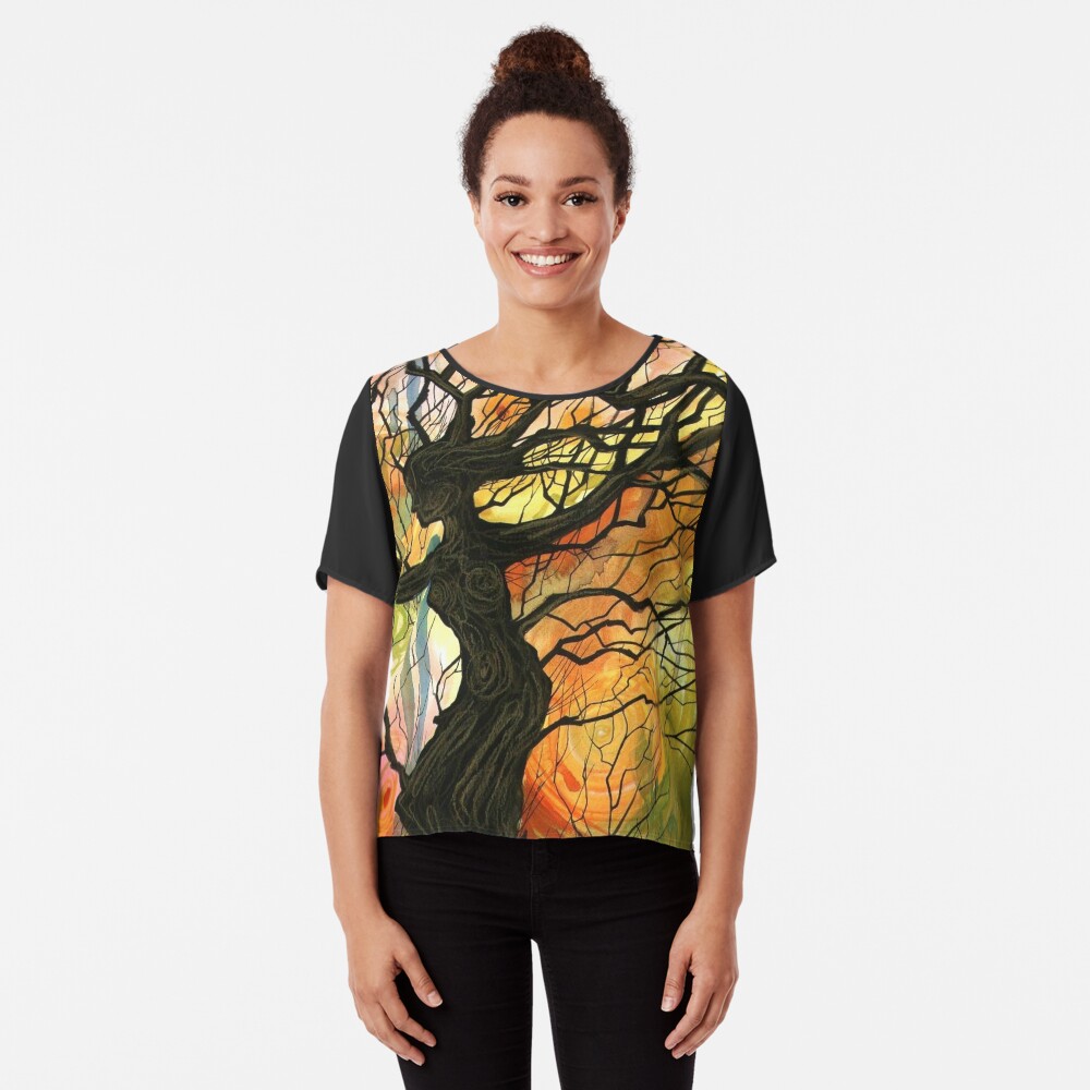 Tree of Life Series - Dusk Chiffon Top