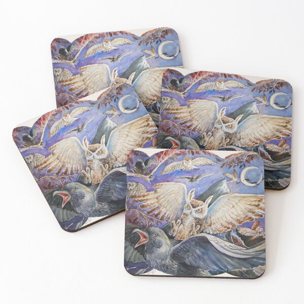 Item preview, Crows and owls designed and sold by Redilion.