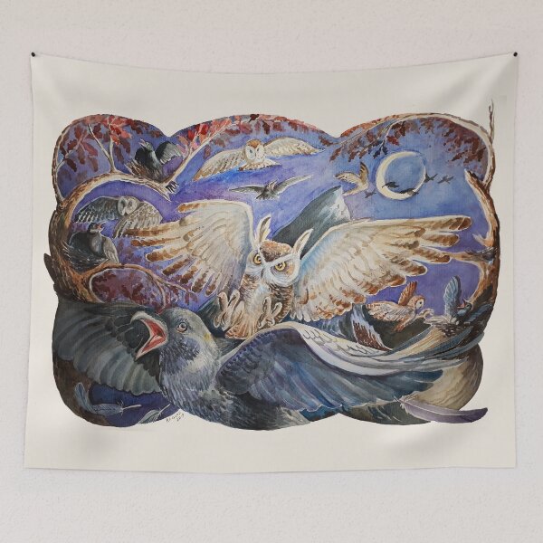 Item preview, Crows and owls designed and sold by Redilion.