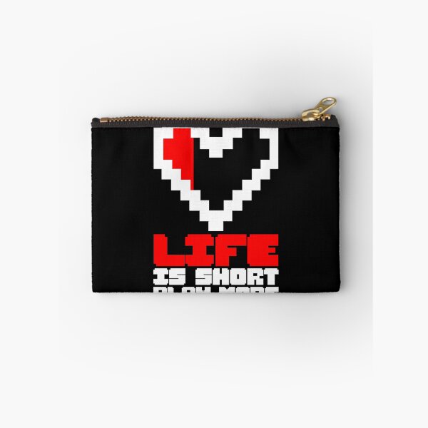 Item preview, Life is short, play more, gaming design, gamer gift idea designed and sold by AS-Shirts.