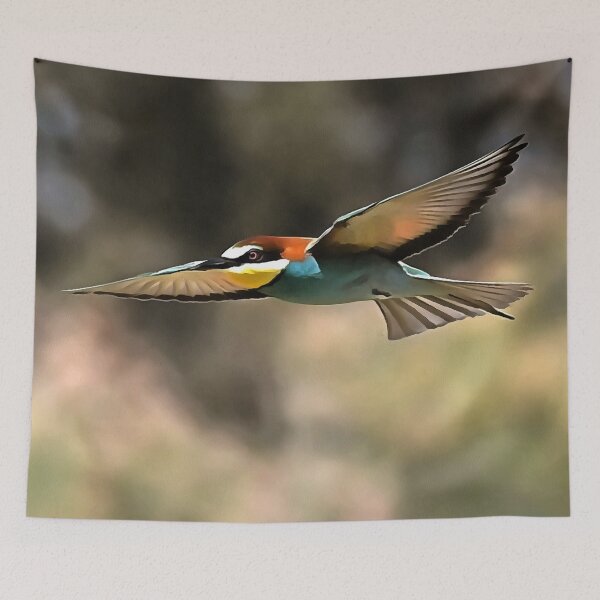 Item preview, Bee Eater In Flight Realistic Artwork designed and sold by taiche.