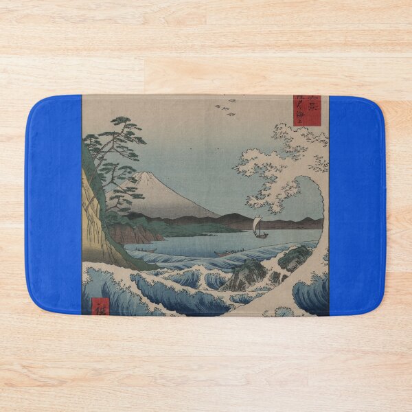Item preview, Japanese Traditional Woodprint 1850's Mt Fuji with Large Sea Waves designed and sold by UnleyDesign.