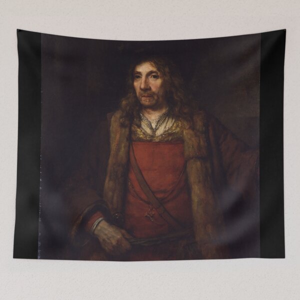 Item preview, Man in a Fur-lined Coat - Rembrandt - c1655 designed and sold by CrankyOldDude.