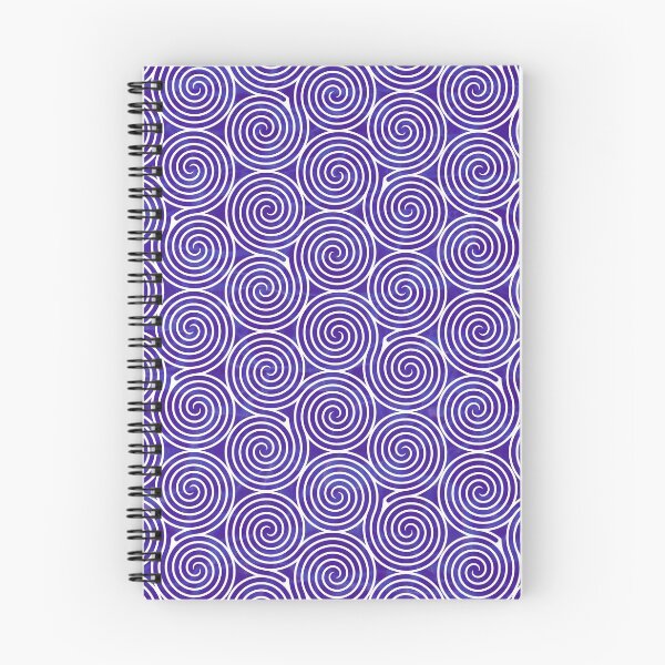 Item preview, White & Purple spiral Illusion  Pattern designed and sold by YOYOCollection.