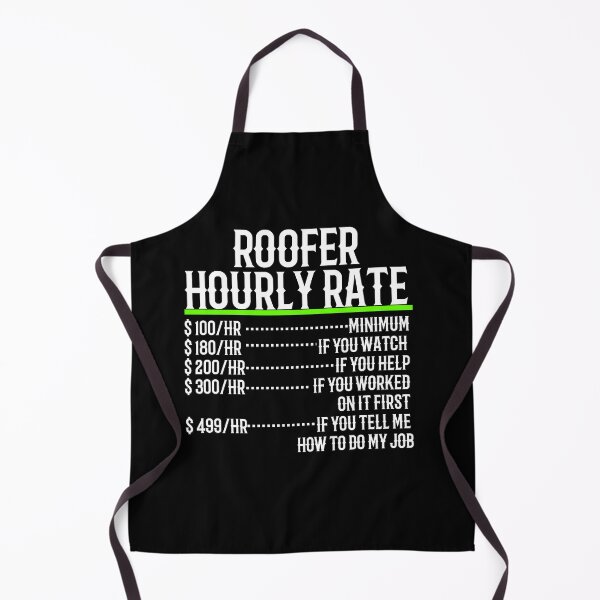 Item preview, Roofer Hourly Rate designed and sold by TeesYouWant.