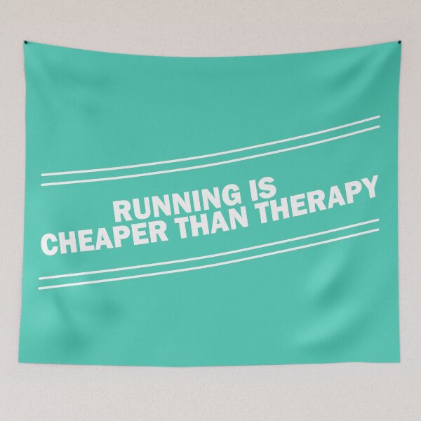 Item preview, Running Is Cheaper Than Therapy designed and sold by Kriti Rastogi.