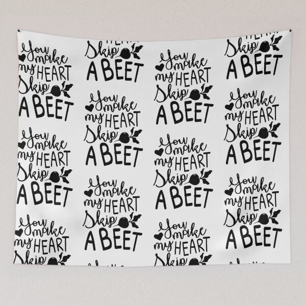 Item preview, you make my heart skip a beet funny valentines day designed and sold by happinestSHOP.