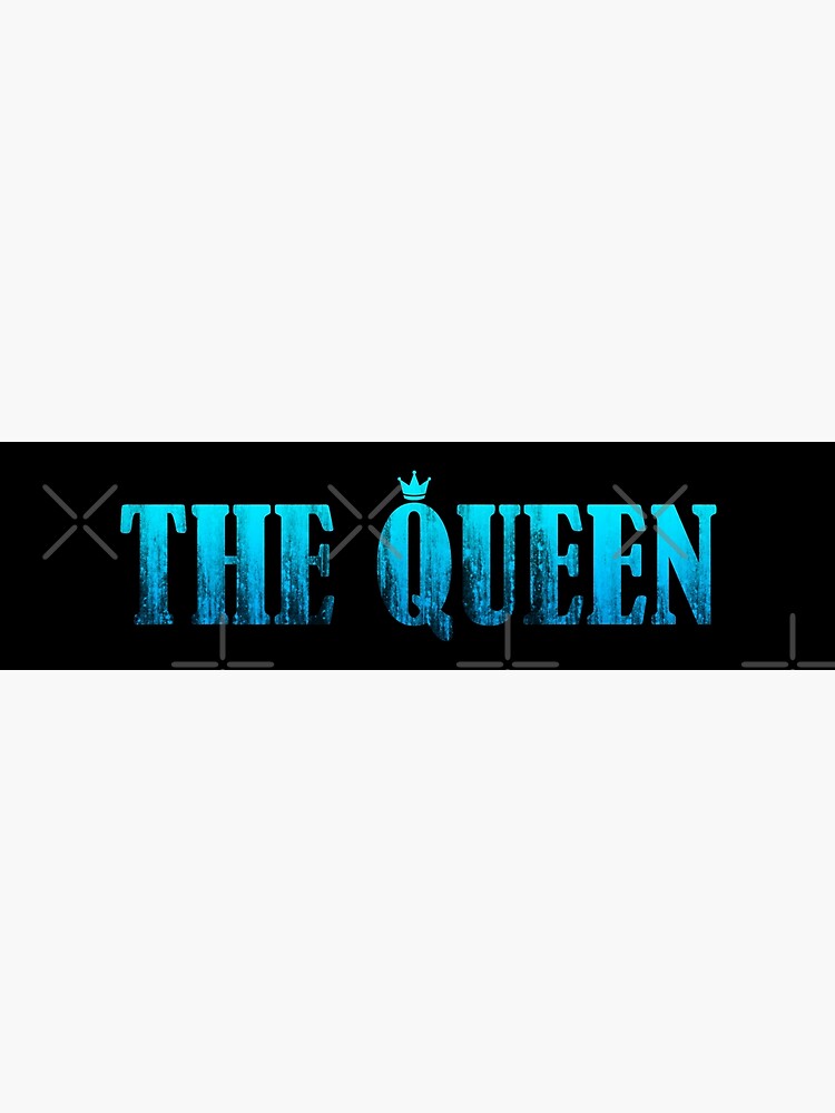 "The Queen Blue Abstract" Poster by NissaArt Redbubble
