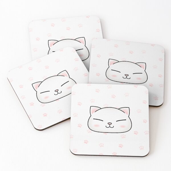 Item preview, Cute White Cat Face designed and sold by Takeda-art.