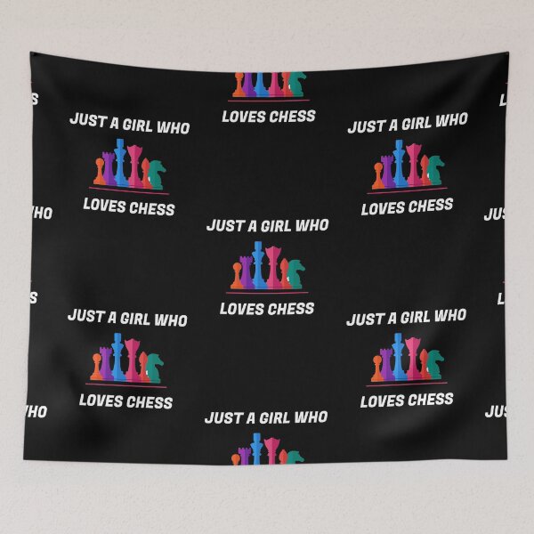 Item preview, Just A Girl Who Loves Chess designed and sold by X-OTIC.