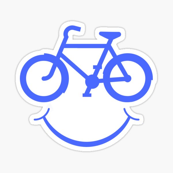 Smiling Bicycle - Funny Cycling Sticker