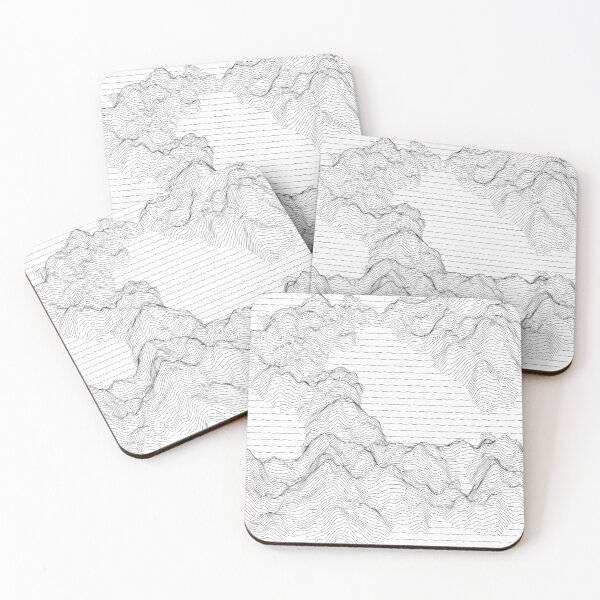 Item preview, Colorless Line Mountains Minimalistic Geometric Design designed and sold by Mark Knol.