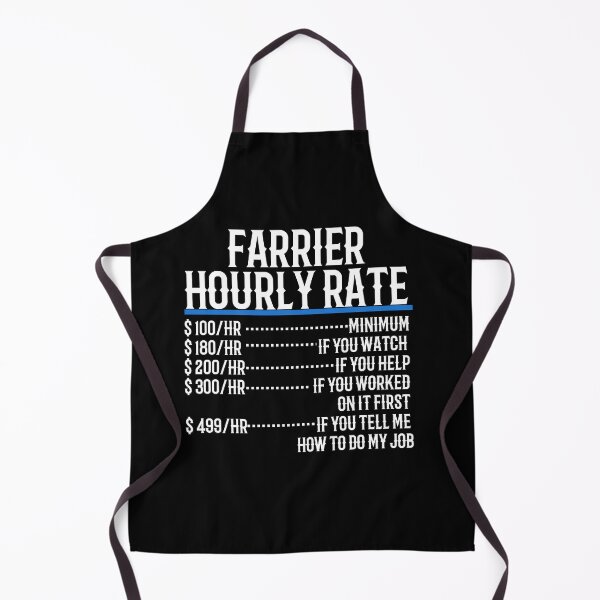 Item preview, Farrier Hourly Rate designed and sold by TeesYouWant.