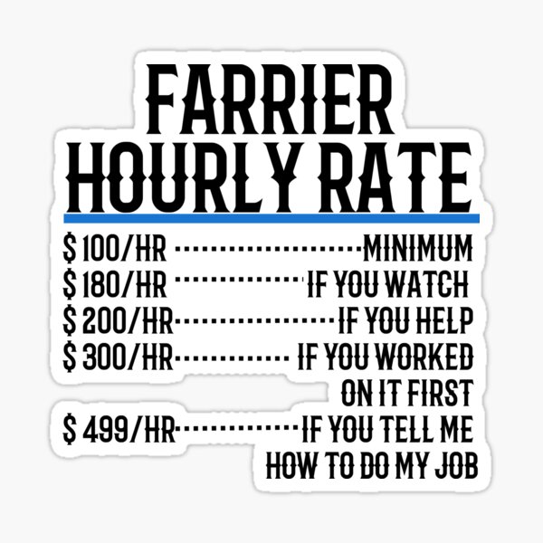 Funny Farrier Horse Lover Mug, Farrier Hourly Rate - TeeNavi