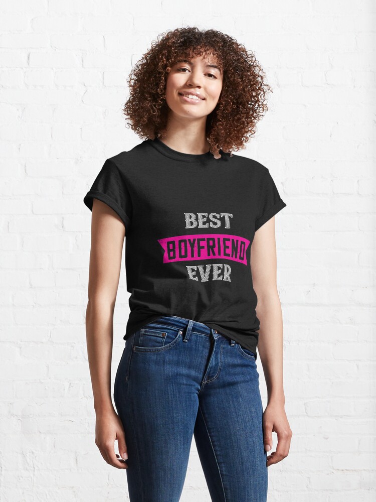 Alternate view of Happy Valentine Best Boyfriend Ever Classic T-Shirt