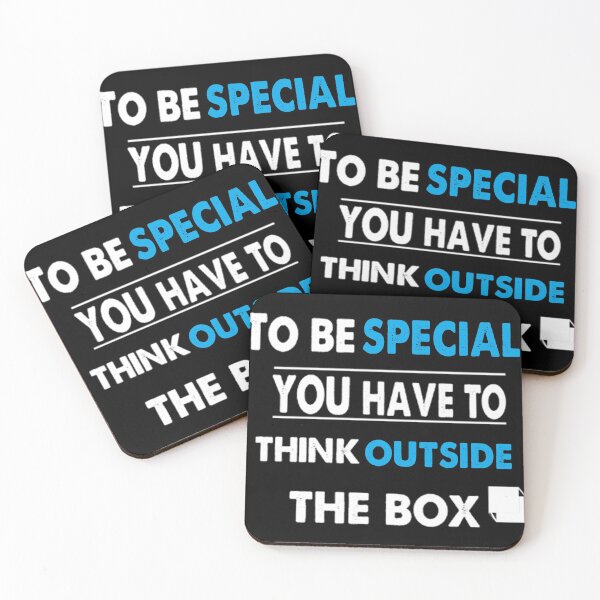 Item preview, think outside the box black version t-shirt designed and sold by AmynMeed.