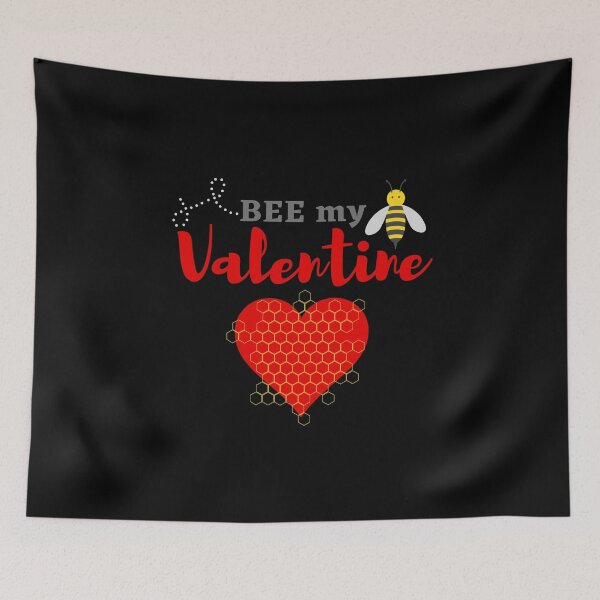 Item preview, Bee my valentine - heart with honeycomb and bee designed and sold by DrawingBoard.