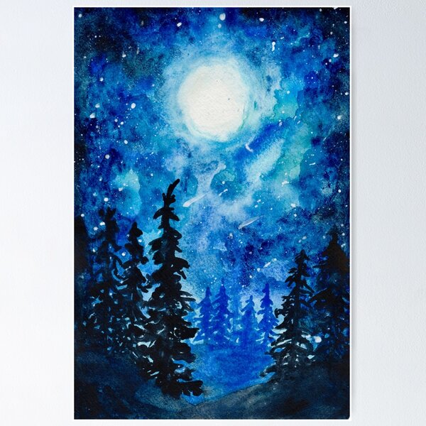 Item preview, Moonlit Forest designed and sold by bethfrostart.