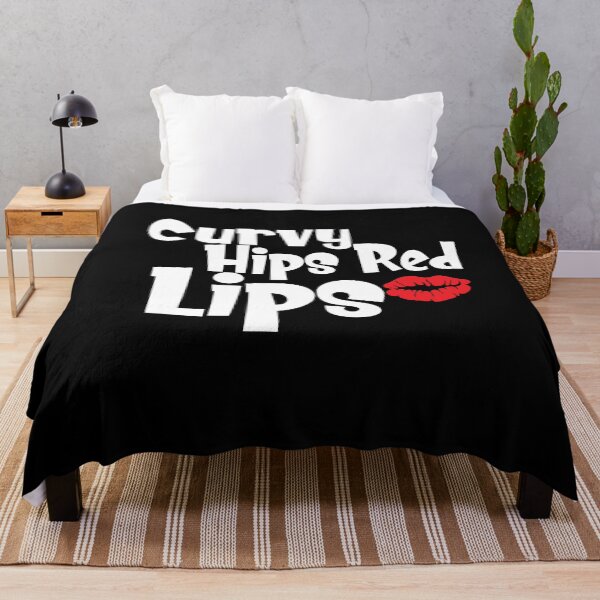 Item preview, Curvy Hips Red Lips Sassy For Women Sarcastic Gifts designed and sold by Akmloza.