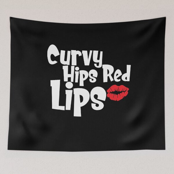 Item preview, Curvy Hips Red Lips Sassy For Women Sarcastic Gifts designed and sold by Akmloza.