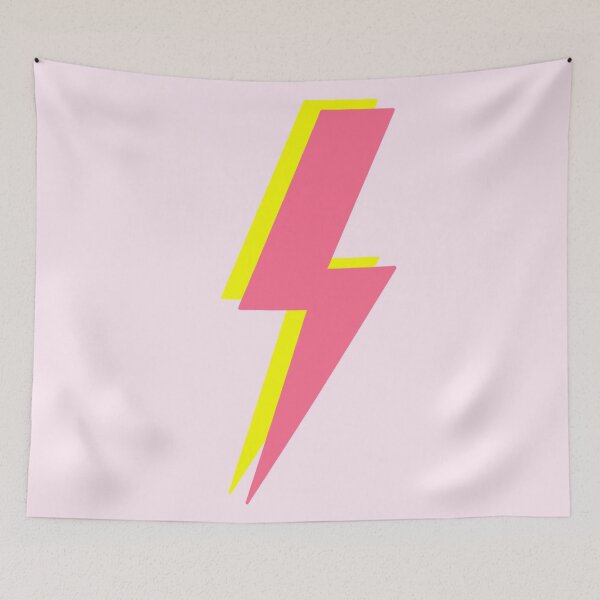Item preview, Preppy lightning bold pink and neon yellow designed and sold by SUUSCK ★.