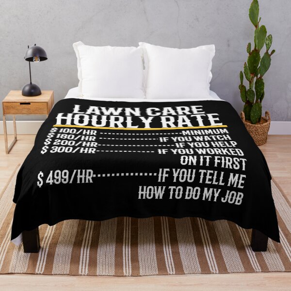 Item preview, Lawn Care Hourly Rate designed and sold by TeesYouWant.