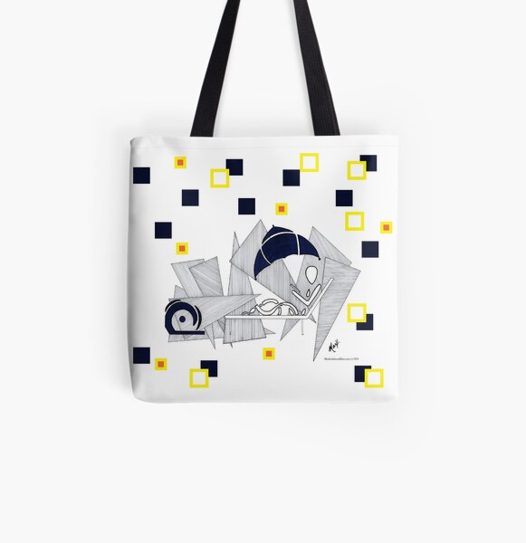 BlackWhiteandMax Beached in Barbados All Over Print Tote Bag
