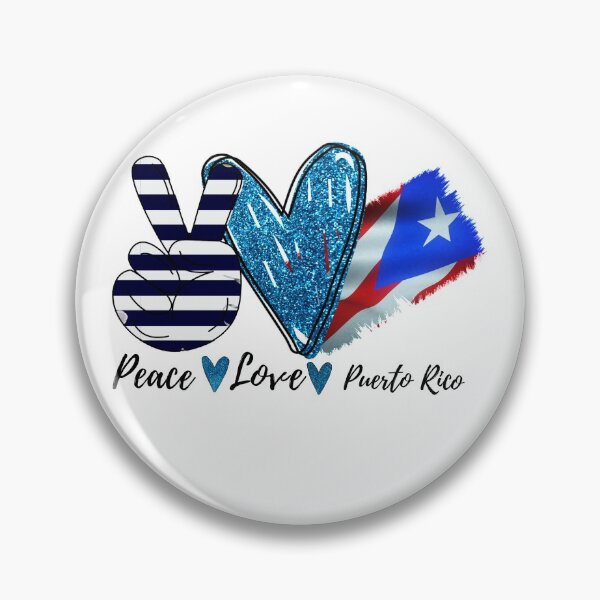 Item preview, peace love puerto rico - Puerto Rican flag designed and sold by Jknok.