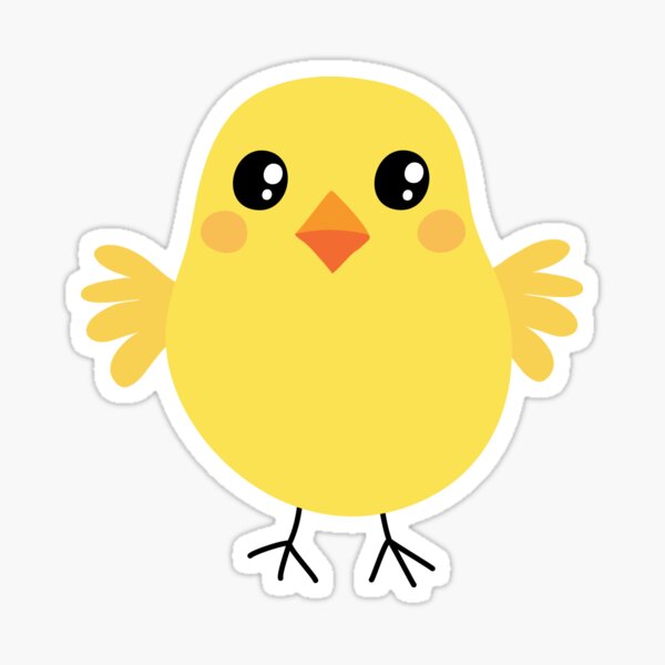Cute chicken sticker Sticker