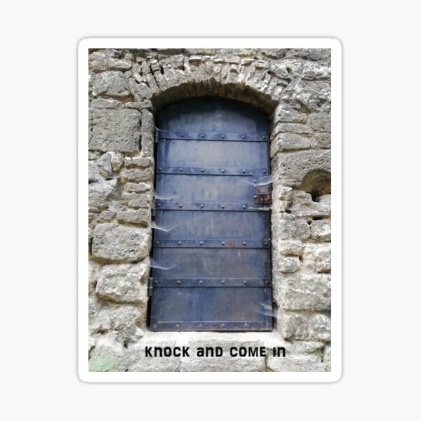 knock and come in Sticker
