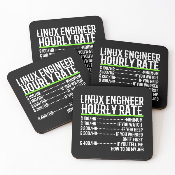 Artikelvorschau, Stundensatz für Linux-Ingenieure entworfen und verkauft von TeesYouWant.