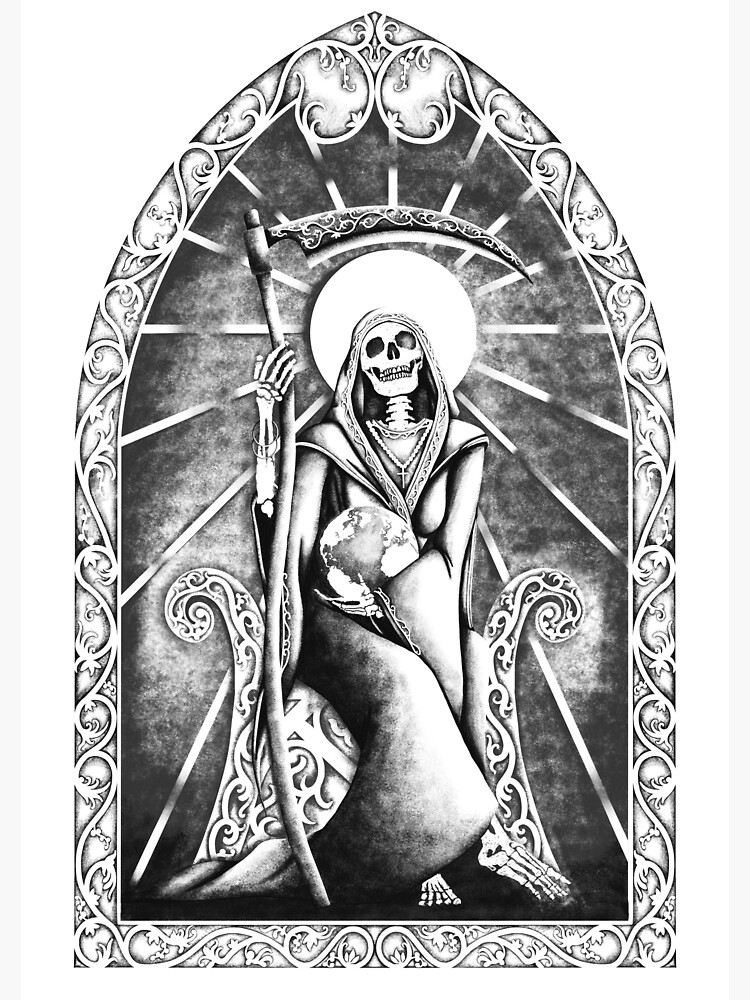 "Santa Muerte" Poster for Sale by MythicComicsArt | Redbubble