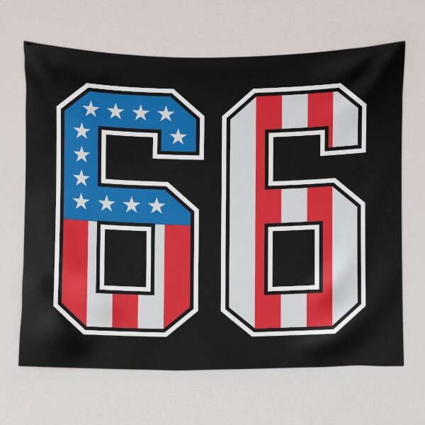 Item preview, 66 American Lucky Number Sixty-six United States Flag designed and sold by Urosek.
