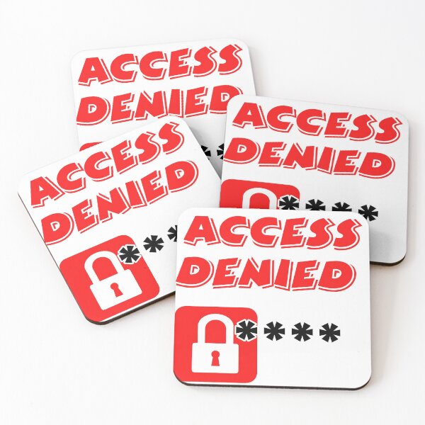 Item preview, Access Denied text stamp T-Shirt designed and sold by Egyfy.