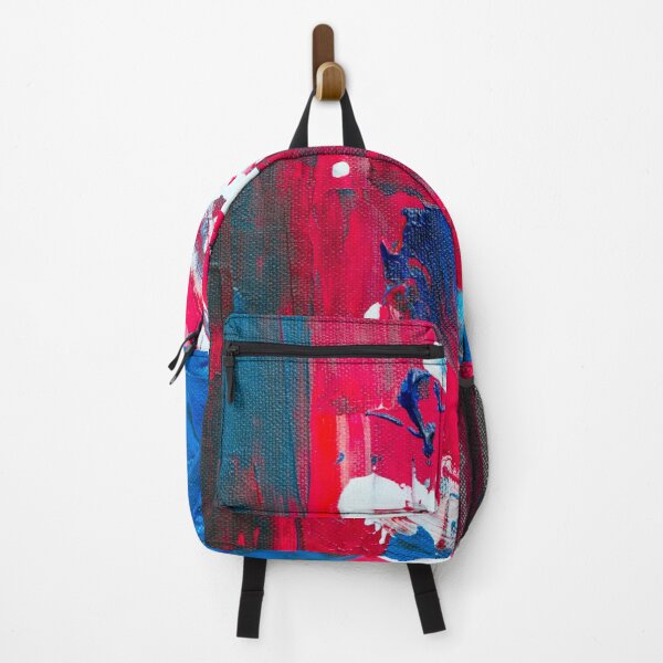 Item preview, Colorful Hand Painted Artwork Red Blue And White designed and sold by Saraartwork.