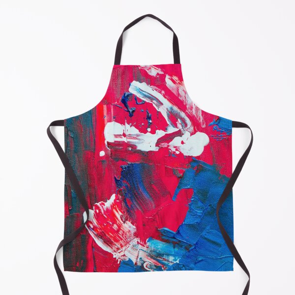 Item preview, Colorful Hand Painted Artwork Red Blue And White designed and sold by Saraartwork.
