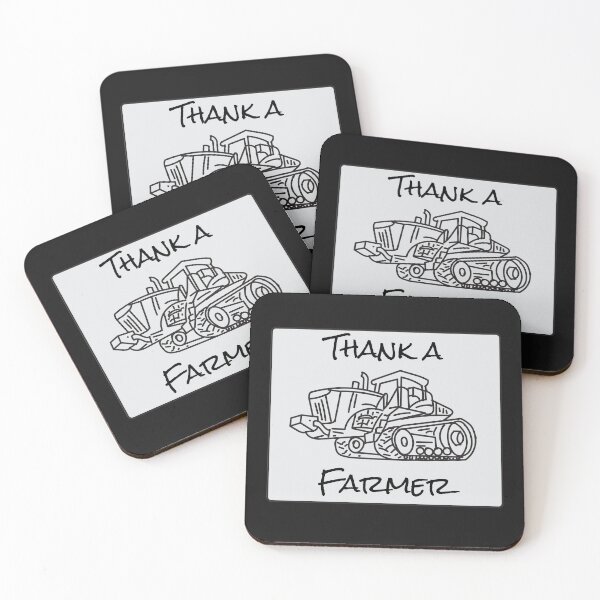 Item preview, Thank a farmer and tractor logo. designed and sold by Jurie Maree.