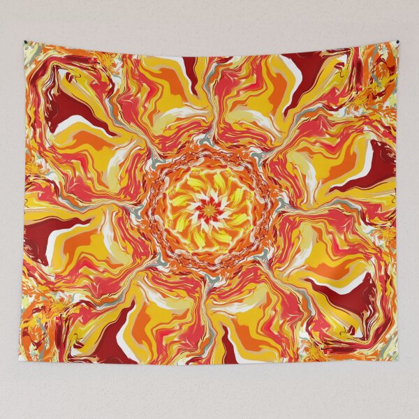 Item preview, Bright sunflower abstract effect painting  designed and sold by Diane Hunter Art.