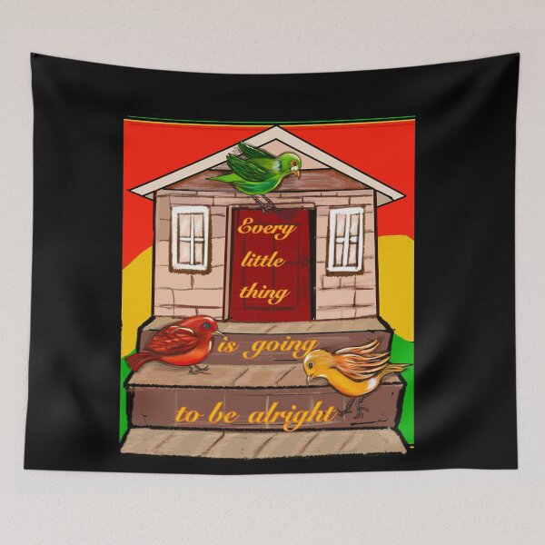 Item preview, Every little thing is going to be alright Rasta colours colors  designed and sold by Artonmytee.