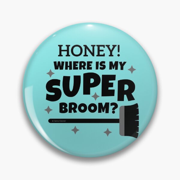 Item preview, Super Broom Funny Cleaning House Cleaner Janitor Design designed and sold by SavvyCleaner.