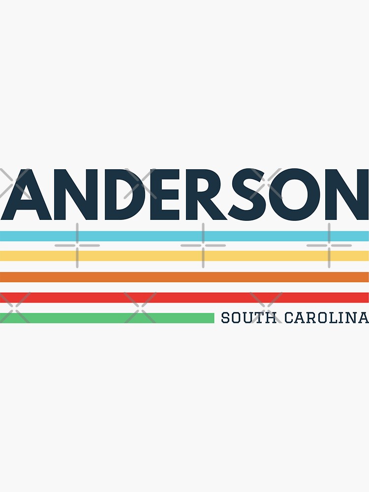 "Anderson South Carolina" Sticker for Sale by Taumaturgo Redbubble