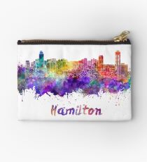 Hamilton skyline in watercolor Studio Pouch