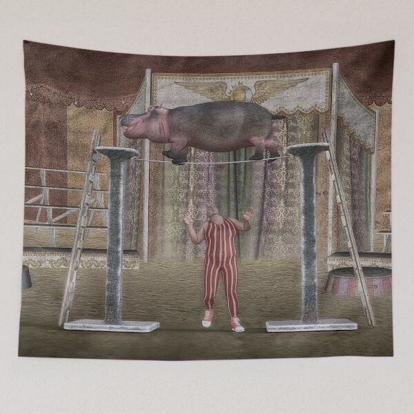 Item preview, Hippo On High Wire designed and sold by Mythos57.