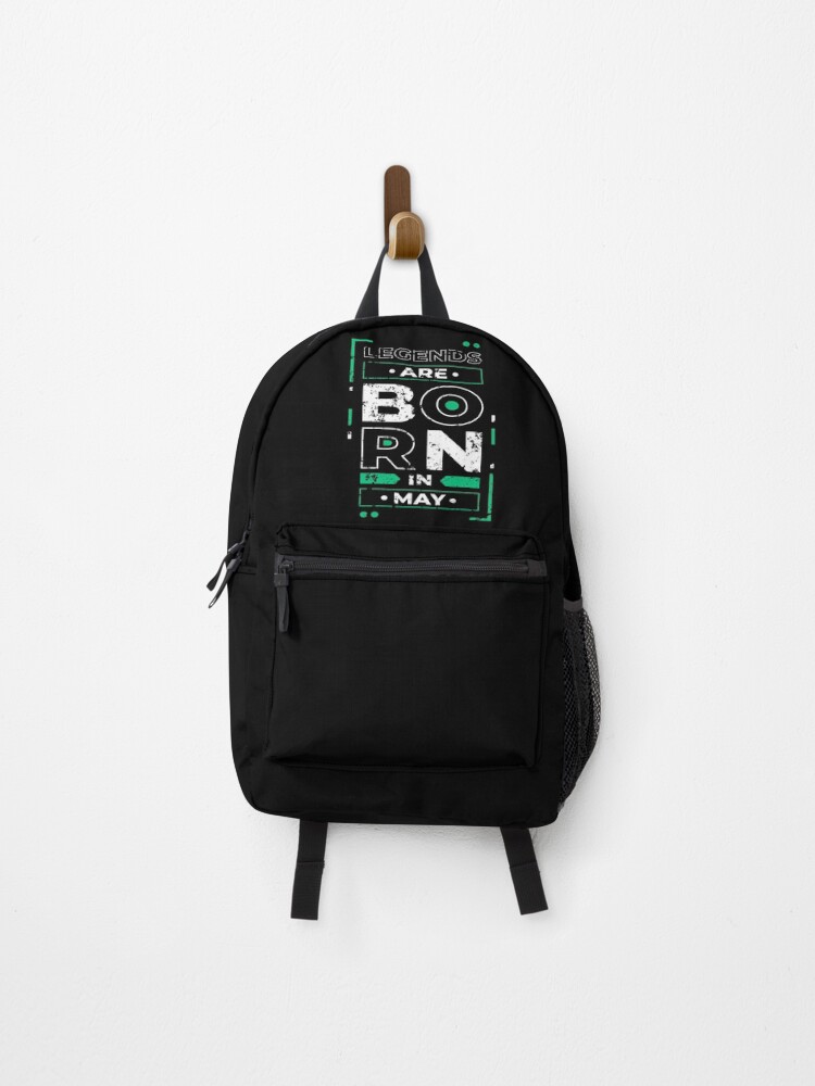 Thumbnail 1 of 3, Backpack, Legends Are Born In May designed and sold by qudkin.