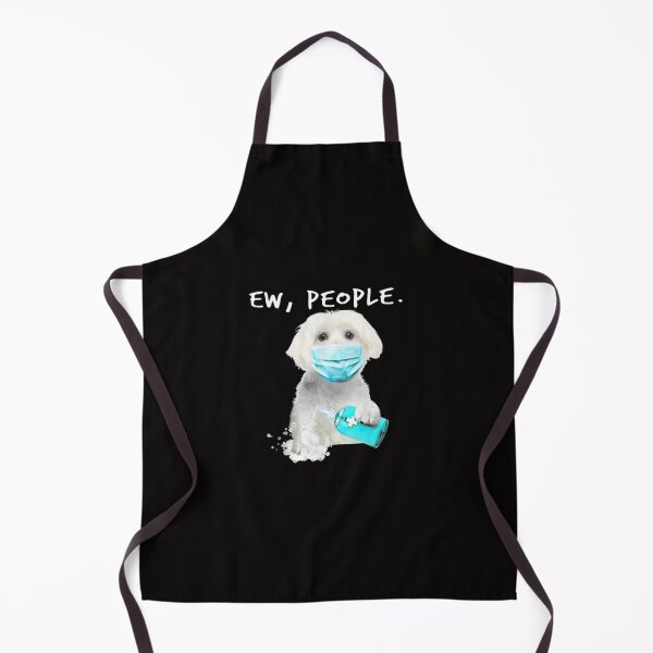 Item preview, Maltese Ew People Dog Wearing A Face Mask designed and sold by MarleneYost.
